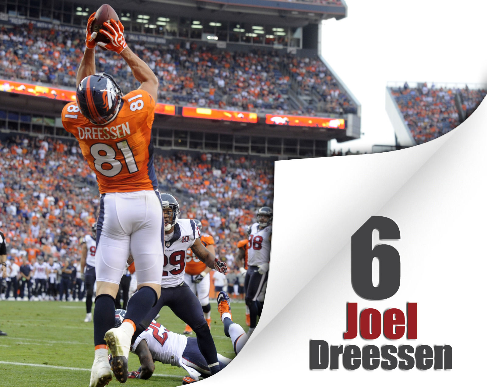 Touchdown catches by Peyton Manning's receivers